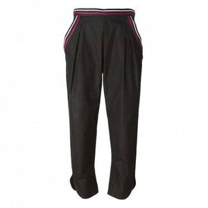 See by Chloe Resort 2015 Black Varsity Stripe Carrot Pants